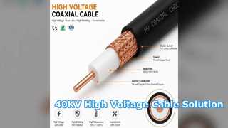 High Voltage Coaxial Cable 40KV Industrial Power Solution